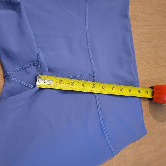 Lululemon Shorts Women 10 Blue Wunder Train 7" Athleisure Sportswear Gym LW7BESS - Picture 10 of 12